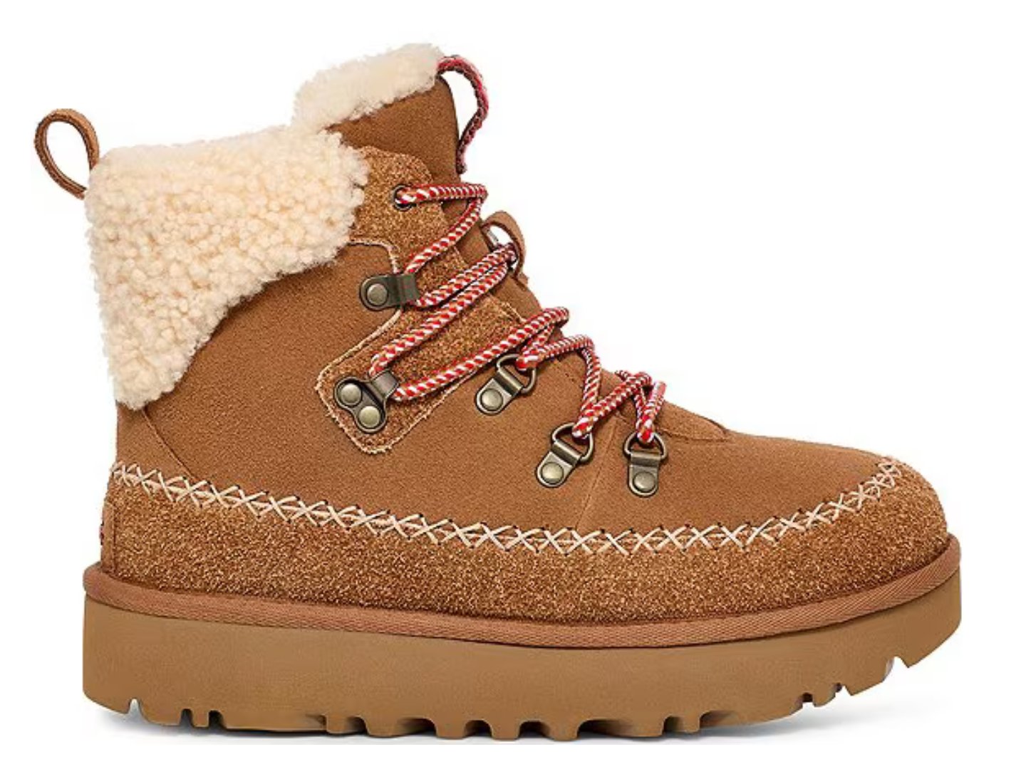 Ugg: Classic Alpine Lace Up in Chestnut - J. Cole Shoes