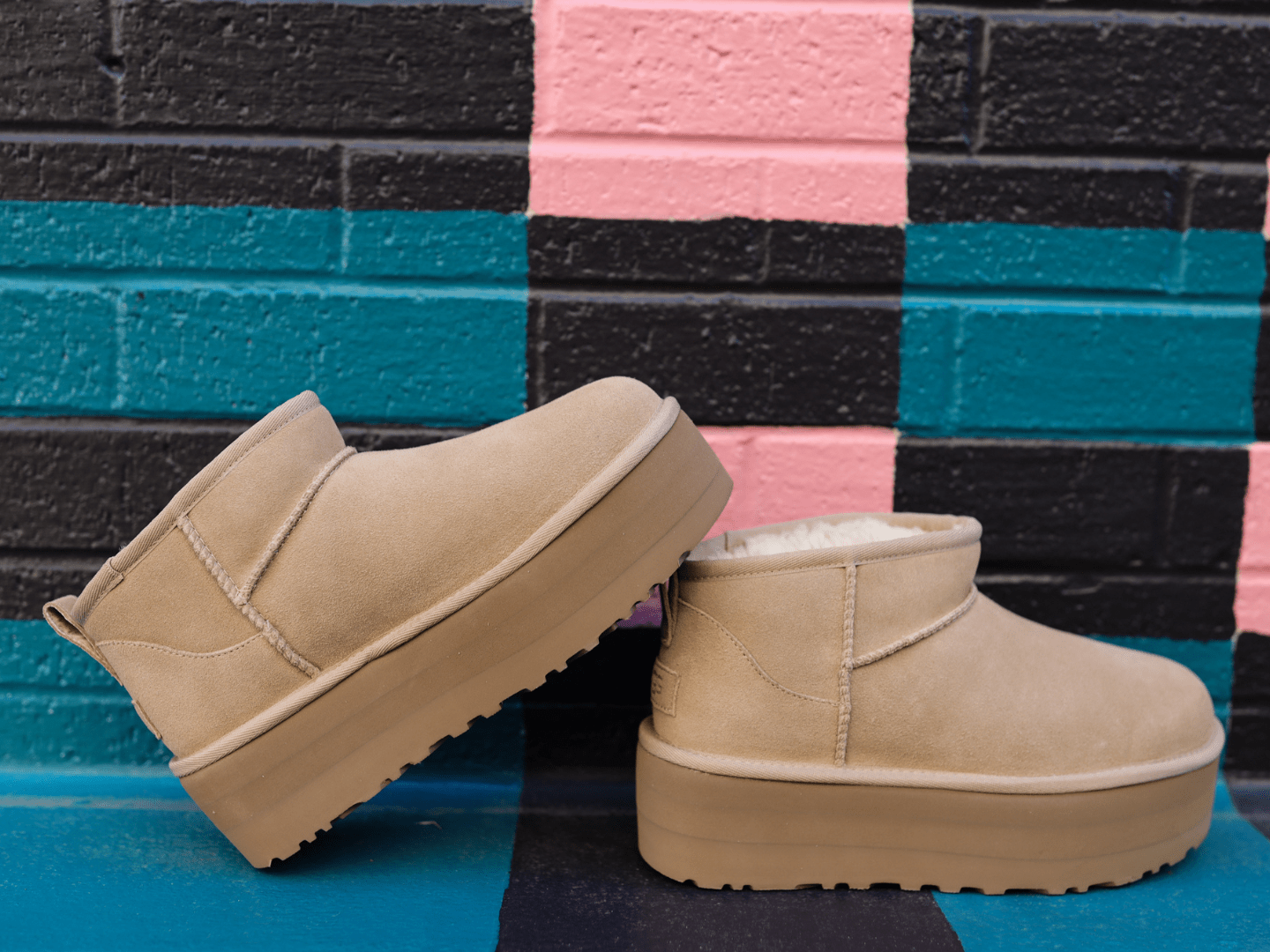 UGG: Ultra Mini Platform in Sand - J. Cole Shoes UGG: Ultra Mini Platform in Sand - J. Cole Shoes