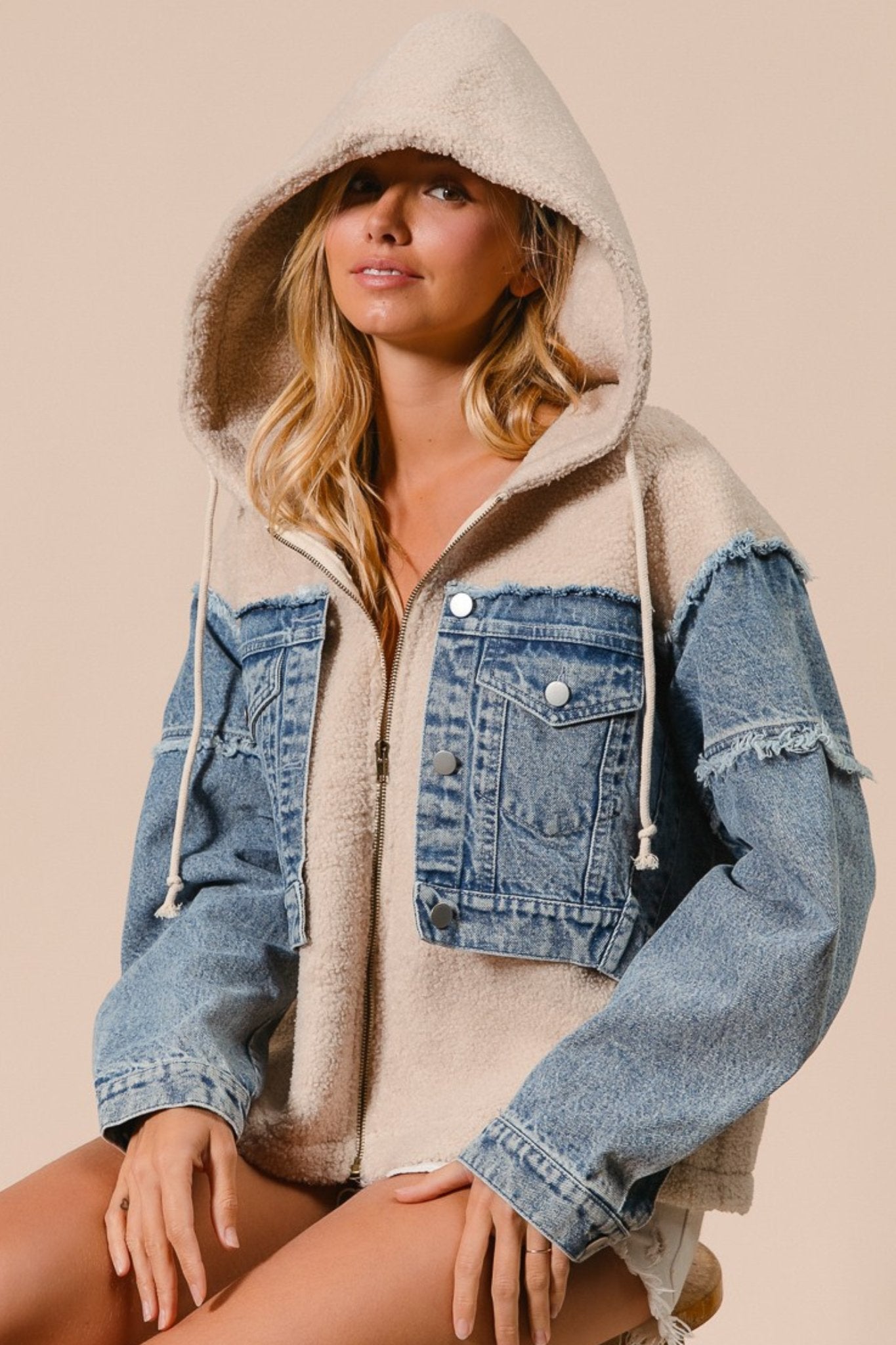 Washed denim and fleece and Denim - J. Cole ShoesBibiWashed denim and fleece and Denim