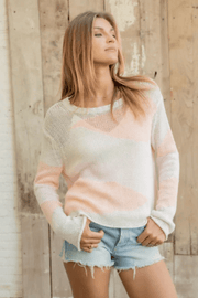Wooden Ships: Oasis Cropped Crew in Peach Ice Blend - J. Cole ShoesWOODEN SHIPSWooden Ships: Oasis Cropped Crew in Peach Ice Blend