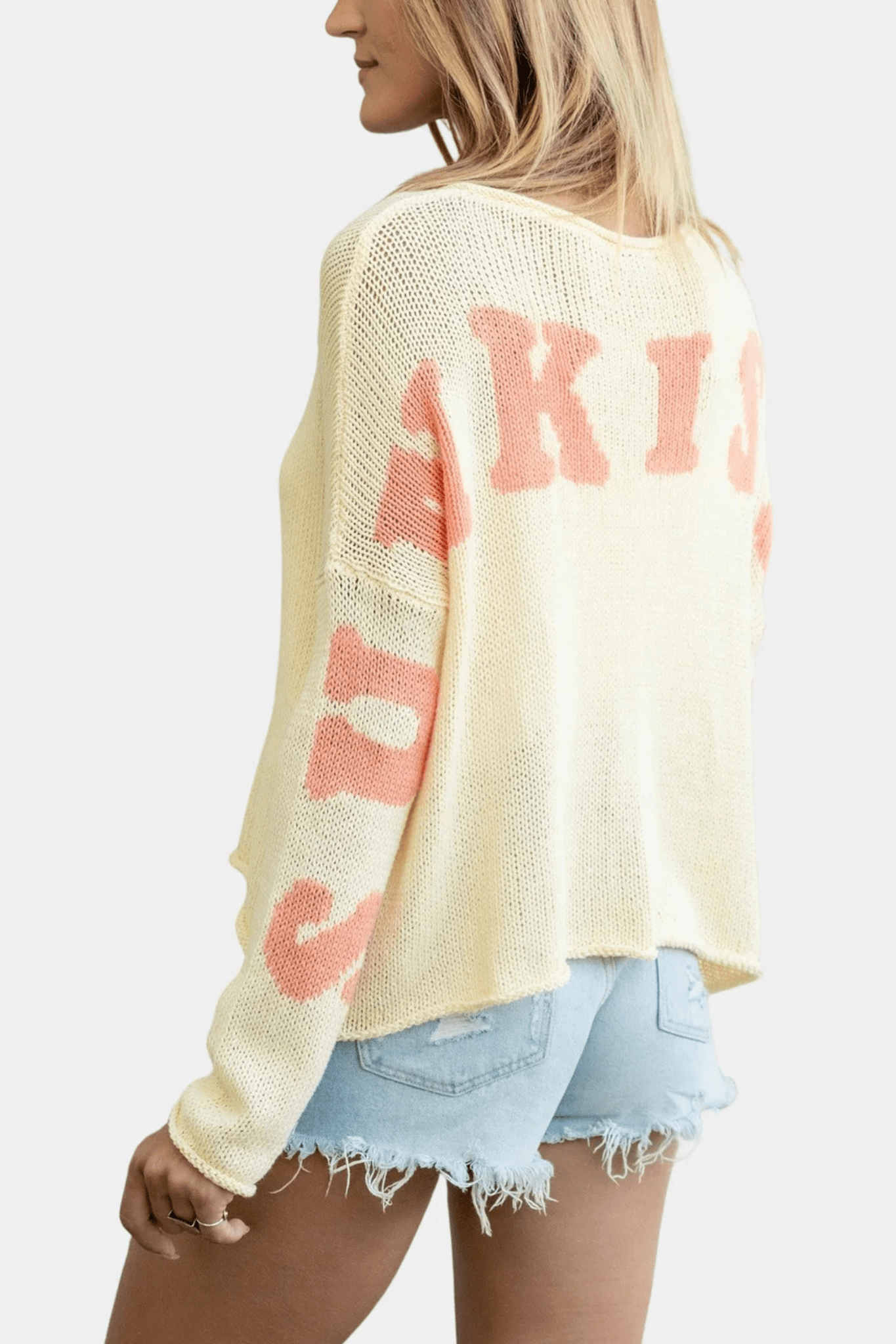 Wooden Ships: Sunkissed Crew Sweater in Sunlight/Cantaloupe - J. Cole ShoesWOODEN SHIPSWooden Ships: Sunkissed Crew Sweater in Sunlight/Cantaloupe