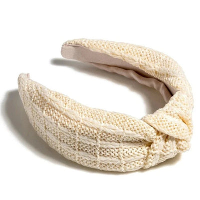 Woven Knotted Headband Natural - J. Cole ShoesSHIRALEAHWoven Knotted Headband Natural