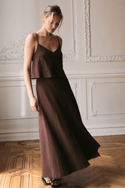 Z Supply: Salerno Wrap Midi Skirt in Lava Rock - J. Cole ShoesZ SUPPLYZ Supply: Salerno Wrap Midi Skirt in Lava Rock