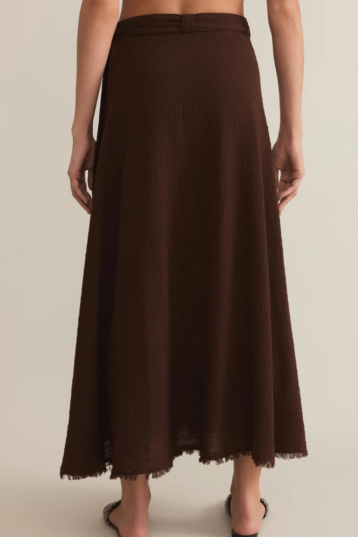 Z Supply: Salerno Wrap Midi Skirt in Lava Rock - J. Cole ShoesZ SUPPLYZ Supply: Salerno Wrap Midi Skirt in Lava Rock