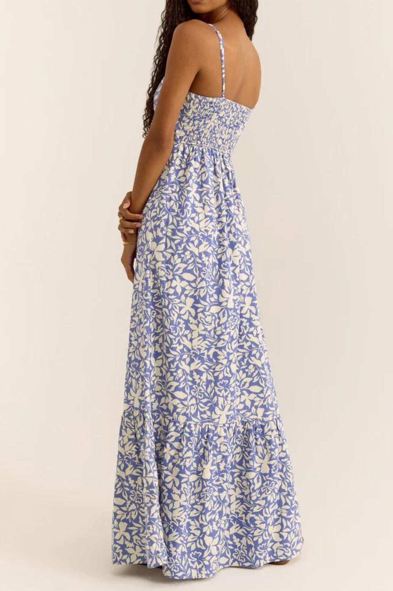 Z Supply: Winslet Shadow Reef Maxi Dress in Blue Wave - J. Cole ShoesZ SUPPLYZ Supply: Winslet Shadow Reef Maxi Dress in Blue Wave