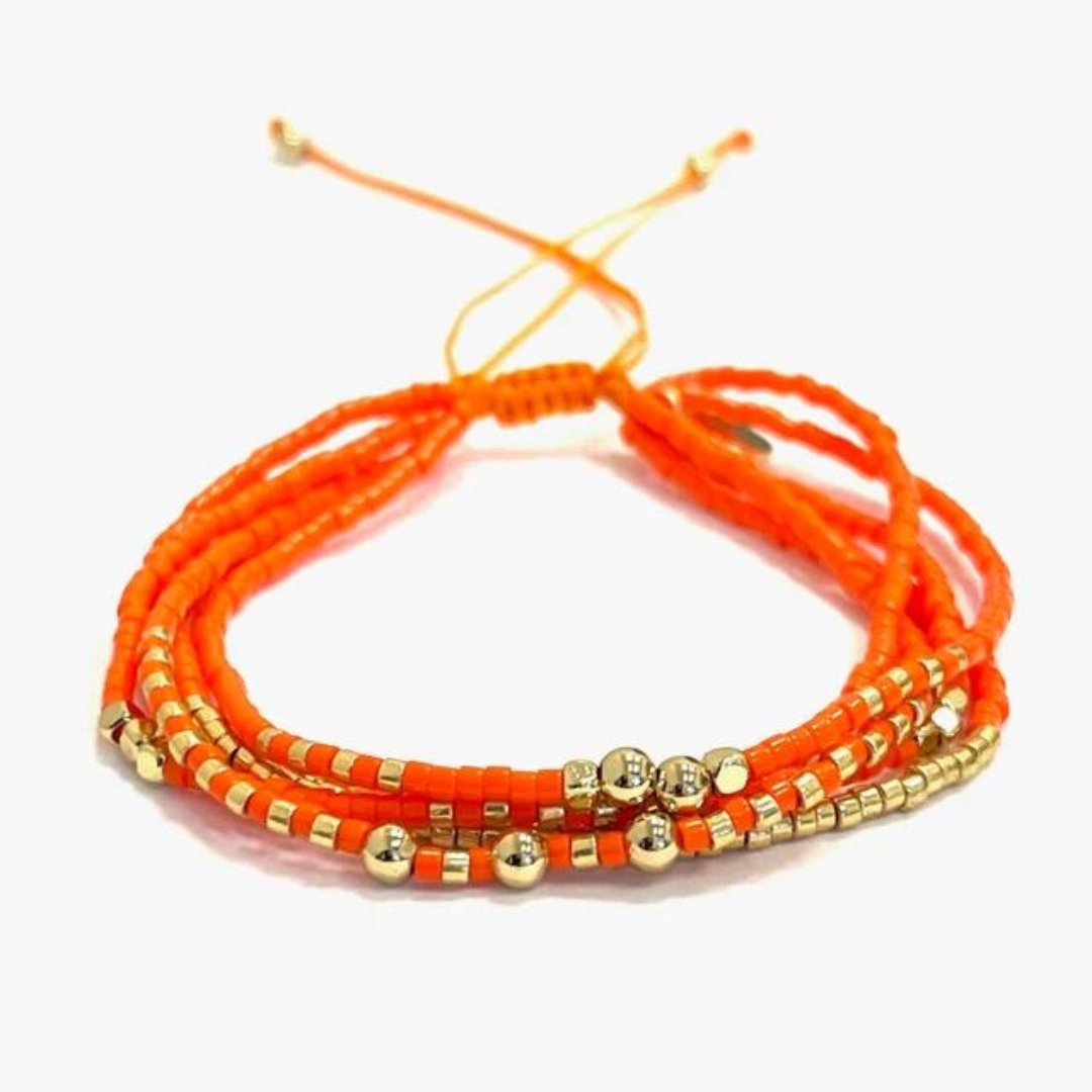 5 Strand Bracelet Orange - J. Cole ShoesCARYN LAWN5 Strand Bracelet Orange