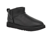 UGG: Classic Ultra Mini in Black Leather