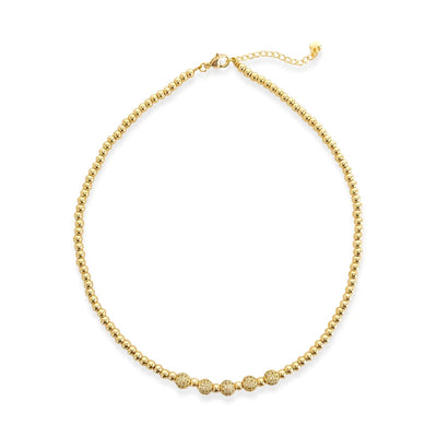 Beaded Chain necklace ANK482GD - J. Cole ShoesOMG BlingsBeaded Chain necklace ANK482GD