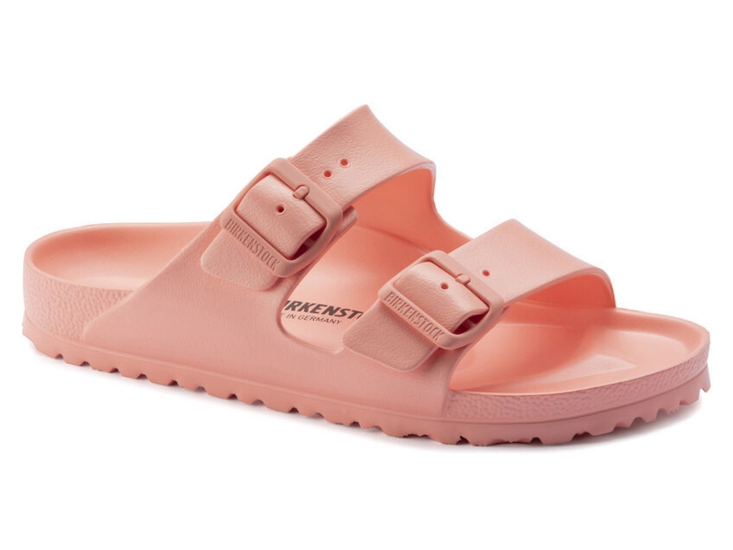 Birkenstock: Arizona Eva in Coral Peach - J. Cole ShoesBIRKENSTOCK