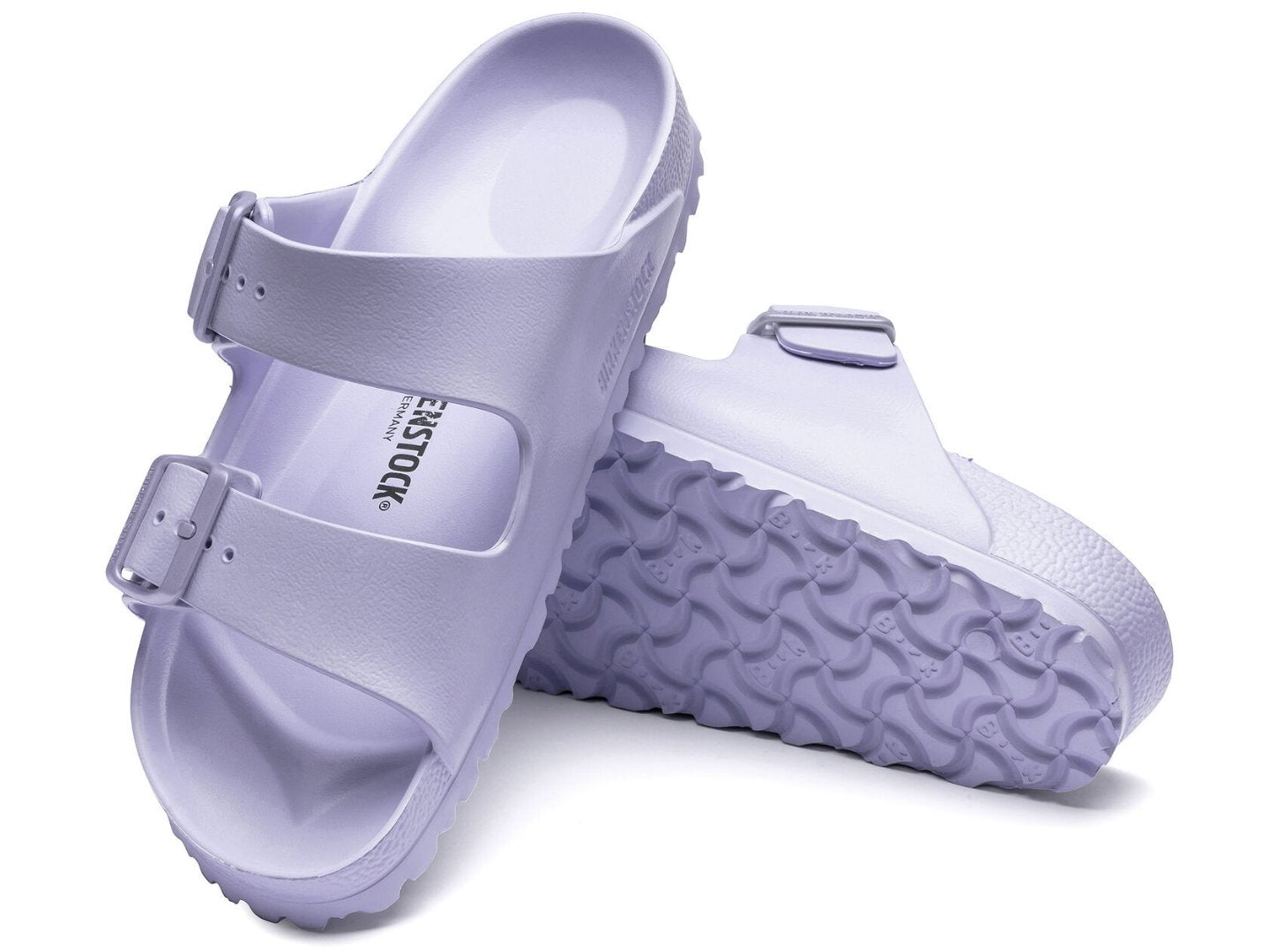 Birkenstock: Arizona Eva in Purple Fog - J. Cole ShoesBIRKENSTOCK