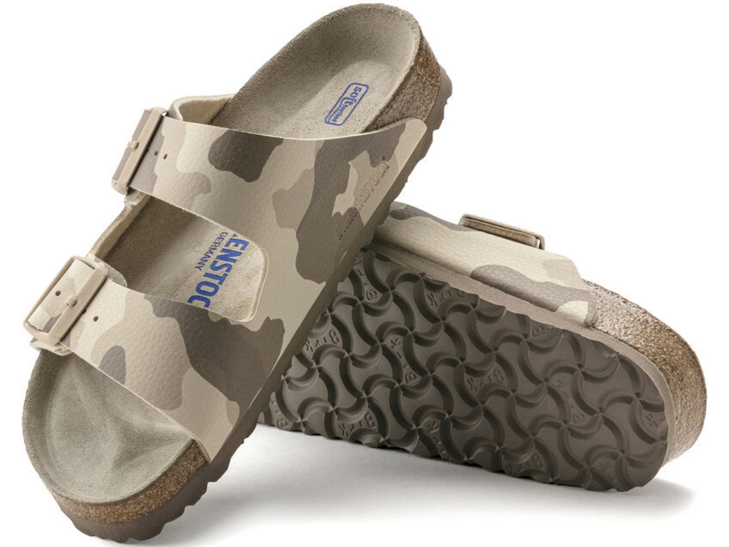 Birkenstock: Arizona SFB in Desert Soil Gray & Taupe - J. Cole ShoesBIRKENSTOCK