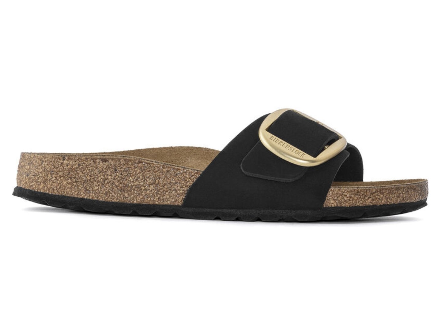 Birkenstock: Madrid Big Buckle in Nubuck Leather Black - J. Cole ShoesBIRKENSTOCKBirkenstock: Madrid Big Buckle in Nubuck Leather Black