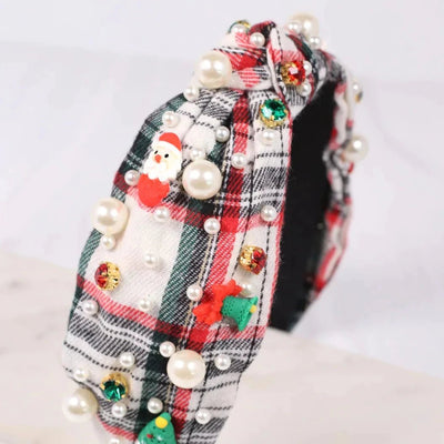 Christmas Plaid Charms Headband - J. Cole ShoesCAROLINE HILLChristmas Plaid Charms Headband