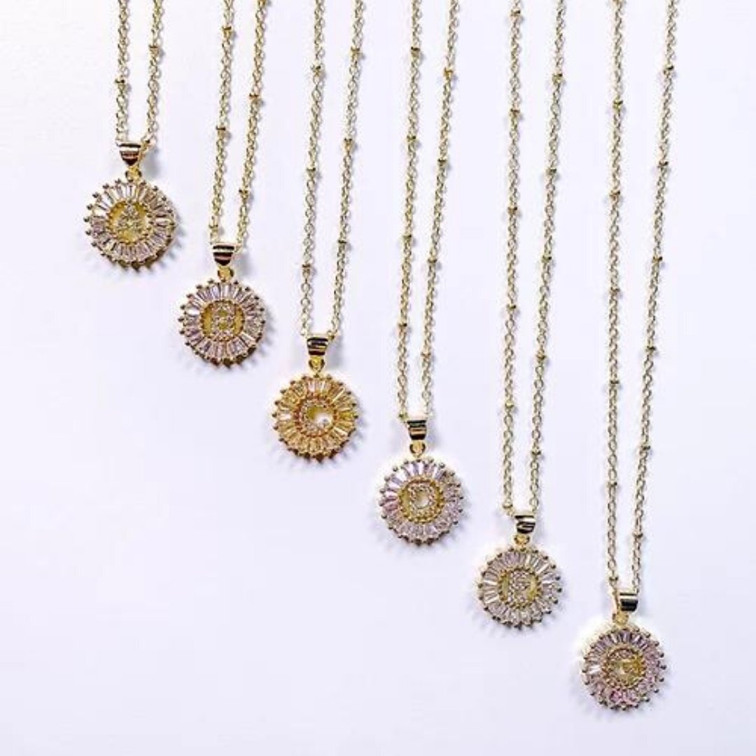 Crystal Initial Necklace - J. Cole ShoesLauren Kenzie