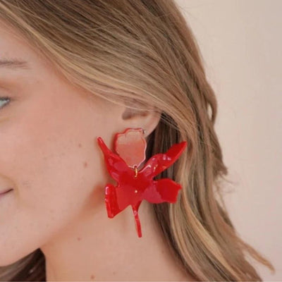 Flora Red Earring - J. Cole ShoesLINNY COFlora Red Earring