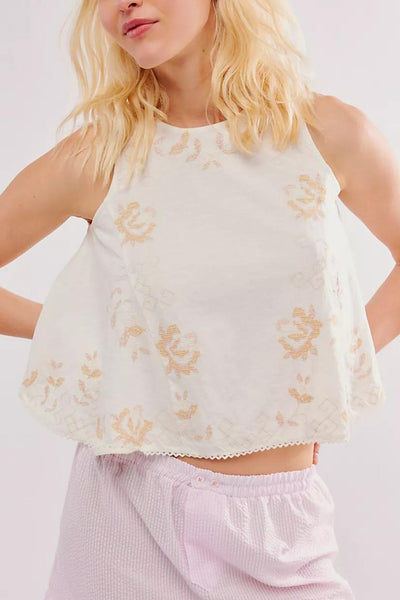 Free People: Fun and Flirty Embroidered Top - J. Cole ShoesFREE PEOPLEFree People: Fun and Flirty Embroidered Top