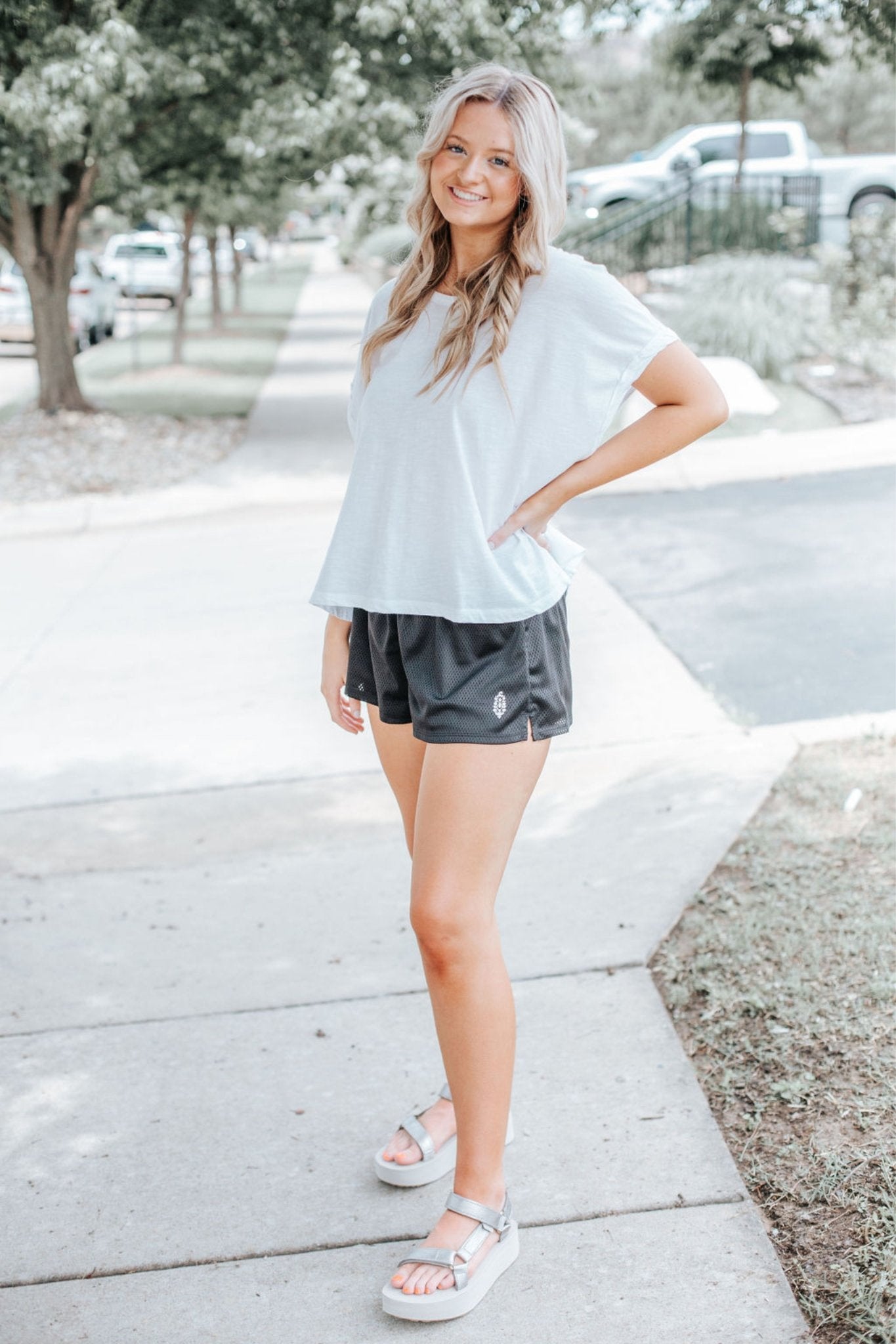 Free People: Hoop Short in Black - J. Cole ShoesFREE PEOPLE