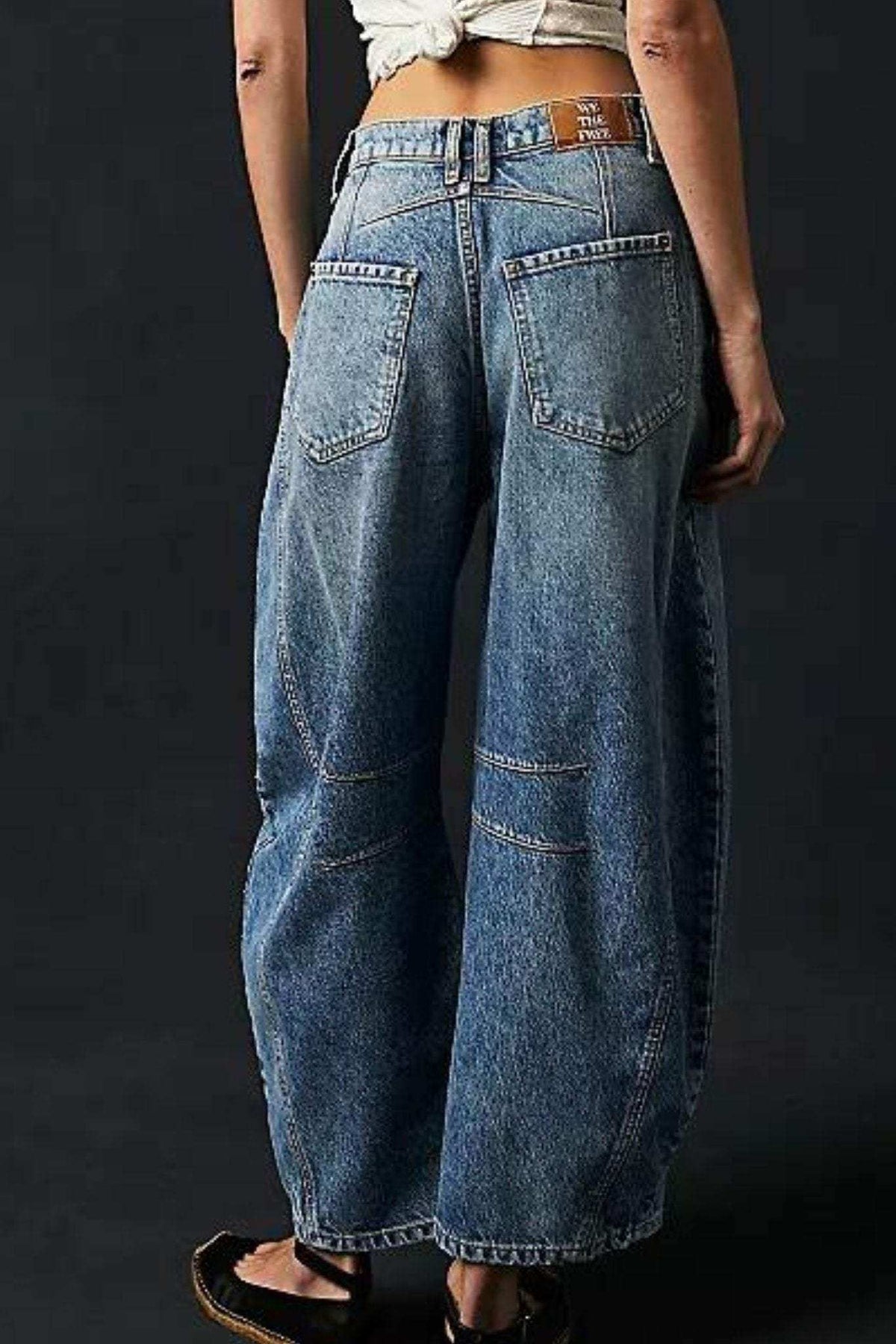 Free People: Lucky You Mid Rise Barrel Jeans - J. Cole ShoesFree PeopleFree People: Lucky You Mid Rise Barrel Jeans