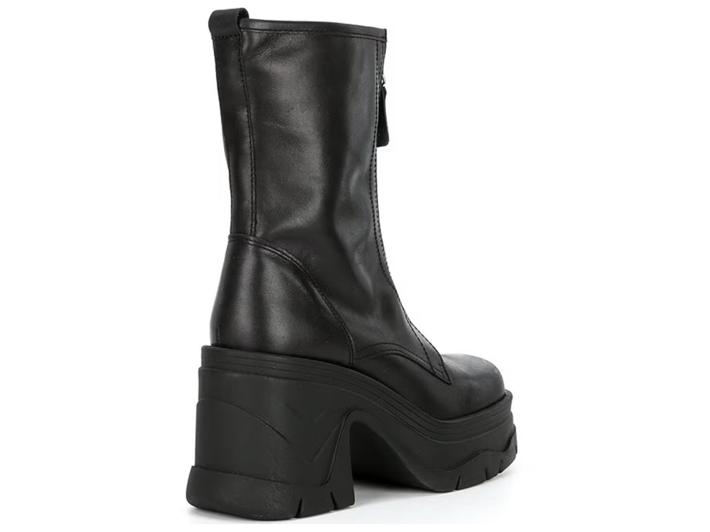 Free People: Myles Zip Front Boot in Black - J. Cole Shoes