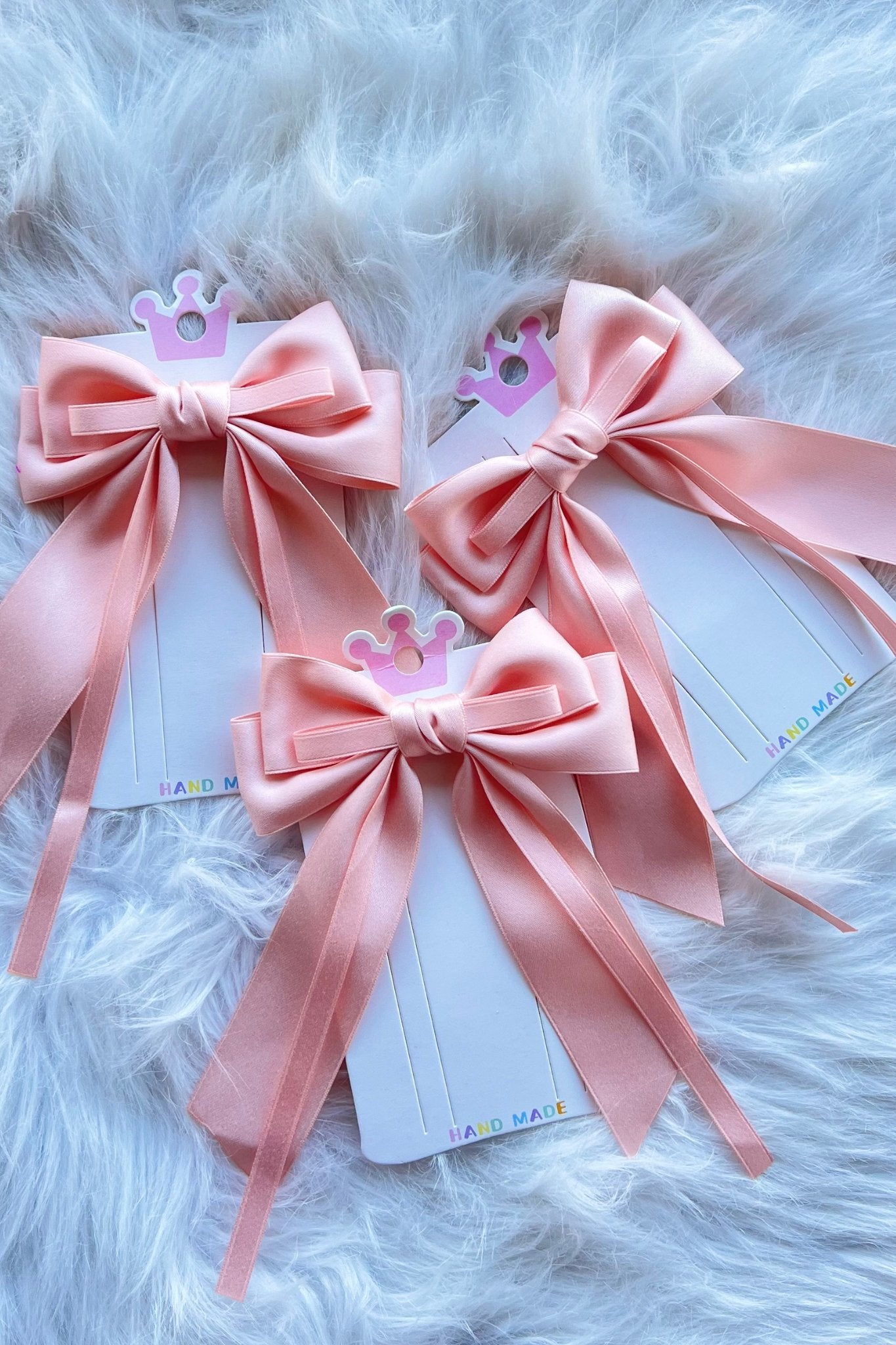 Hair Bow in Peach - J. Cole ShoesMISS SPARKLINGHair Bow in Peach