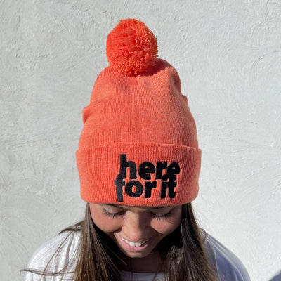 Here For It Beanie - J. Cole ShoesHATS BY MADI