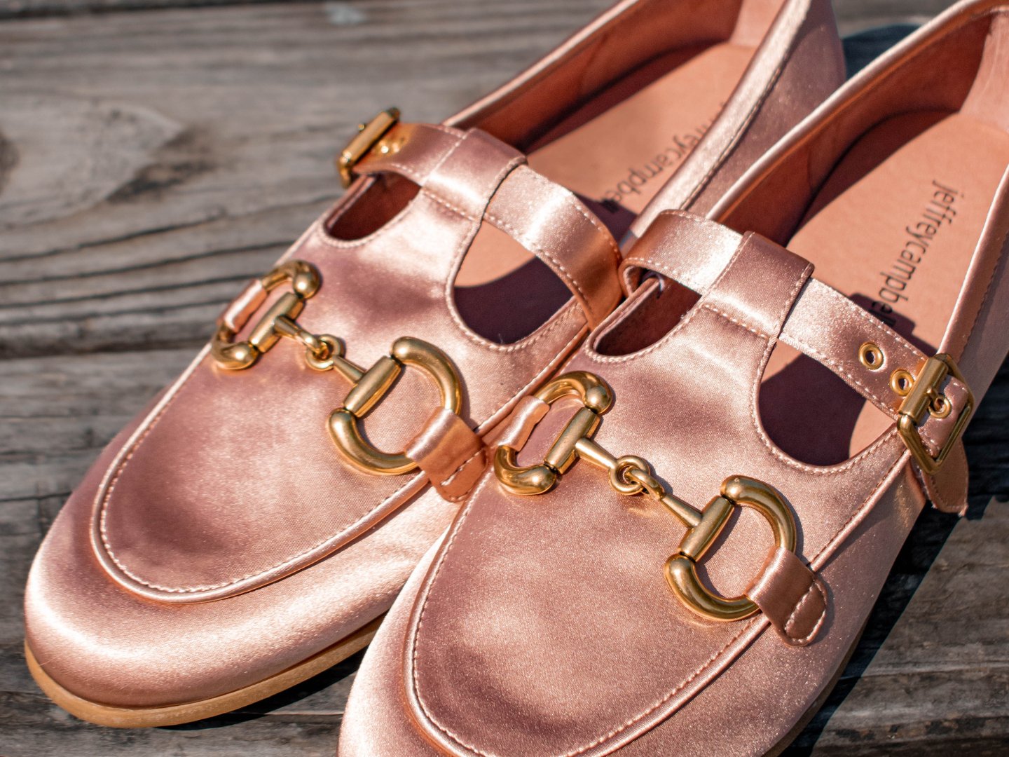 Jeffrey Campbell Allegory in Blush Satin J. Cole Shoes