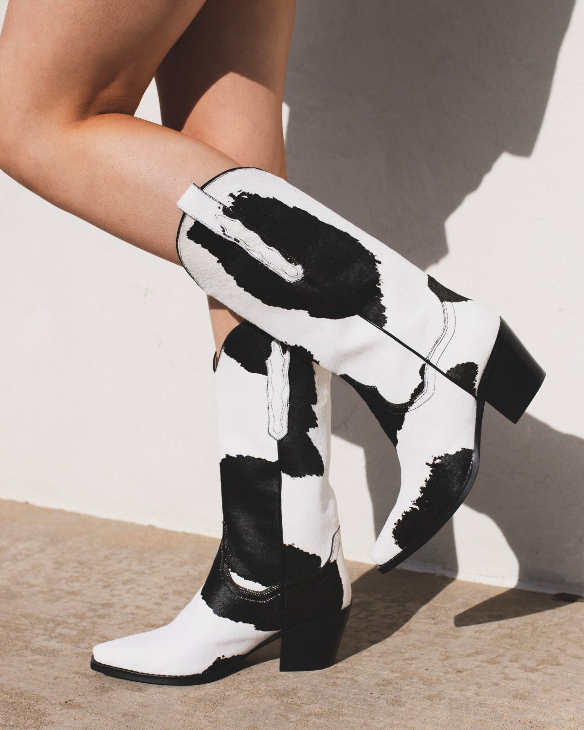 Jeffrey Campbell: Dagget in Cow - J. Cole Shoes