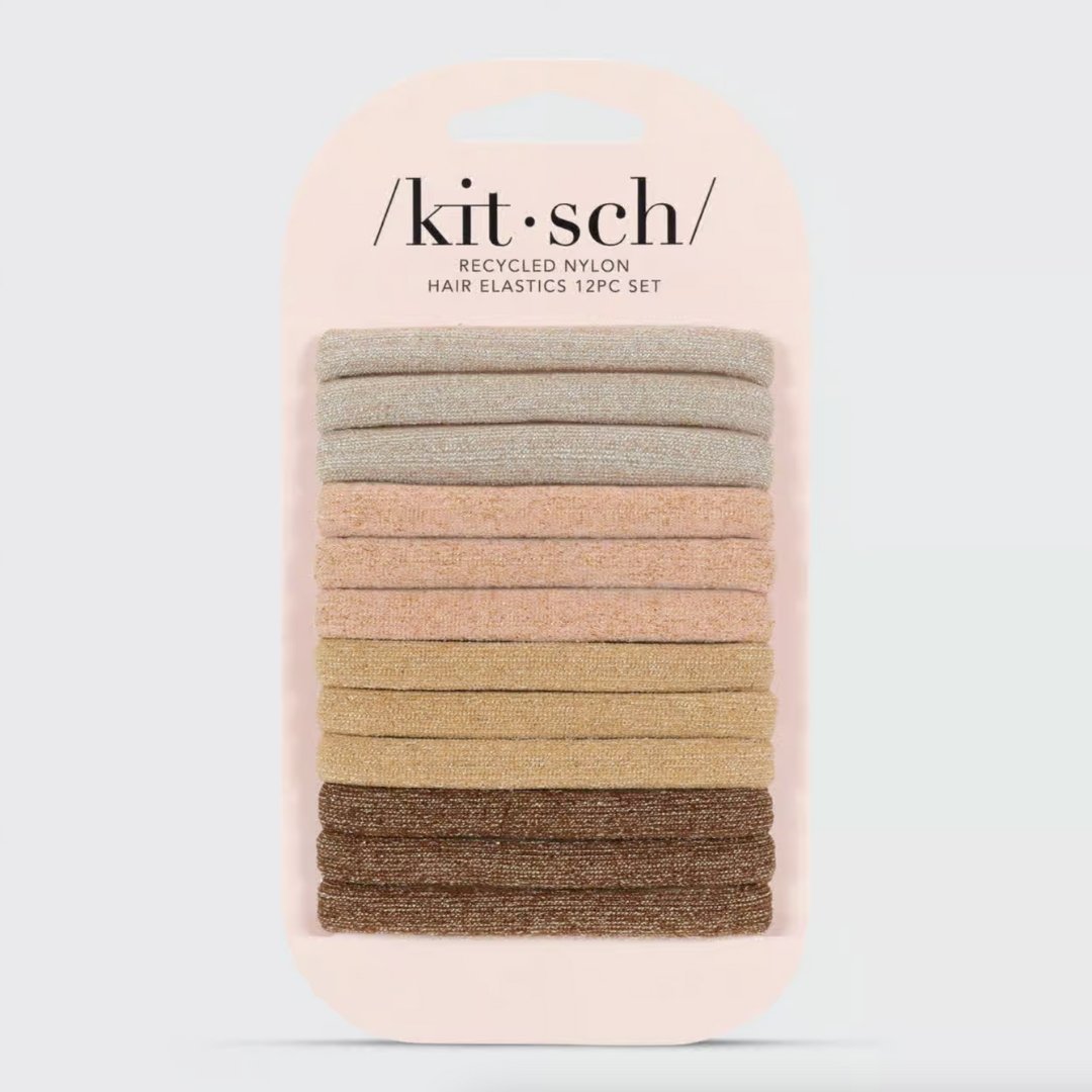 Kitsch: Nylon Glitter Elastics 12pc - J. Cole ShoesKITSCHKitsch: Nylon Glitter Elastics 12pc