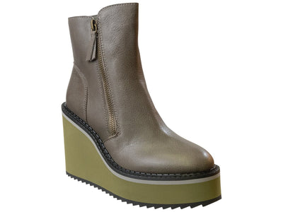 Naked Feet: AVAIL in GREIGE Wedge Ankle Boots - J. Cole ShoesNAKED FEETNaked Feet: AVAIL in GREIGE Wedge Ankle Boots