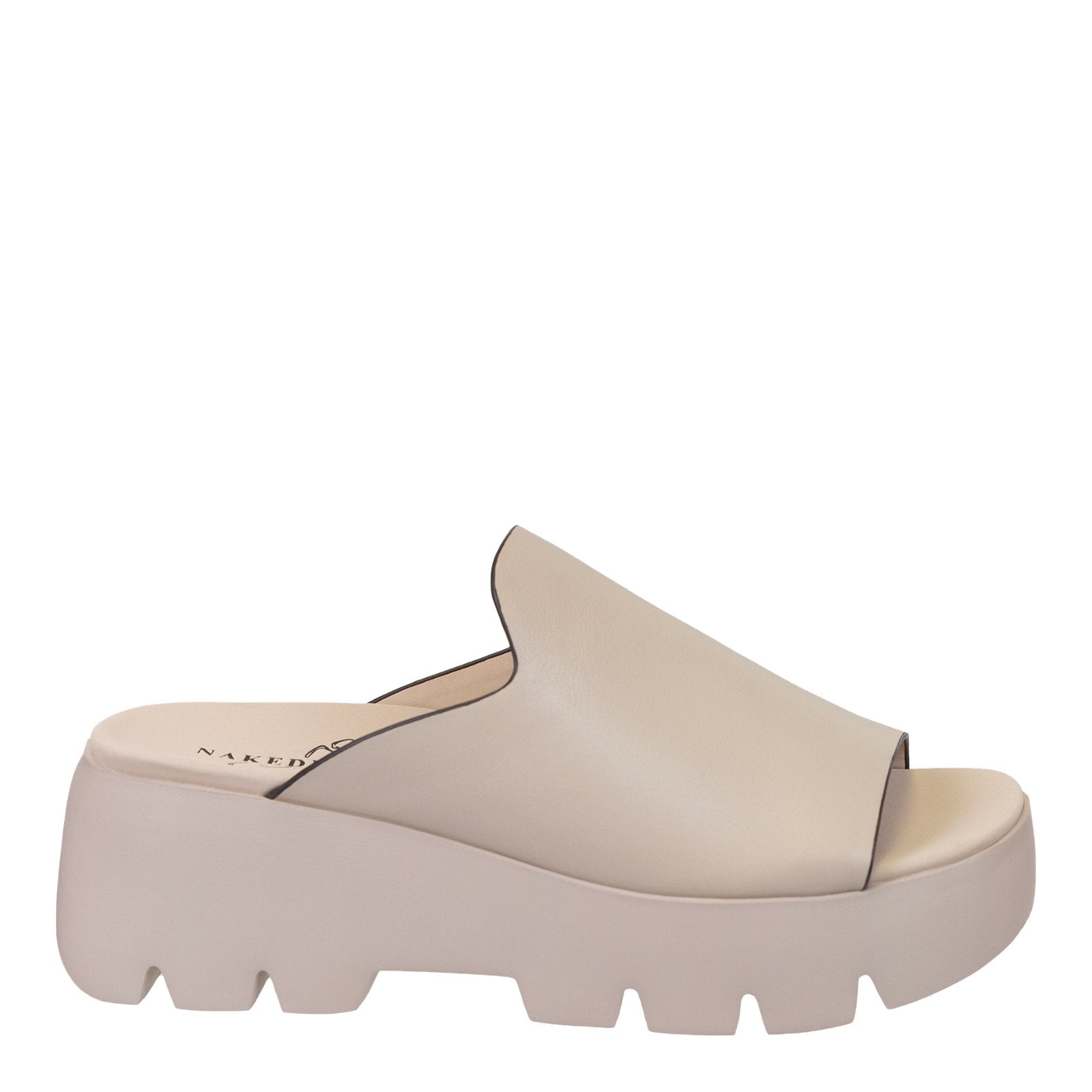 NAKED FEET - DRIFT in BEIGE Platform Sandals - J. Cole ShoesNAKED FEETNAKED FEET - DRIFT in BEIGE Platform Sandals
