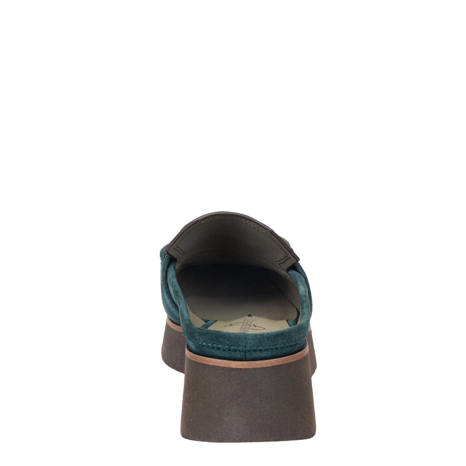 Naked Feet: ELECT in EMERALD Platform Mules - J. Cole ShoesNAKED FEETNaked Feet: ELECT in EMERALD Platform Mules