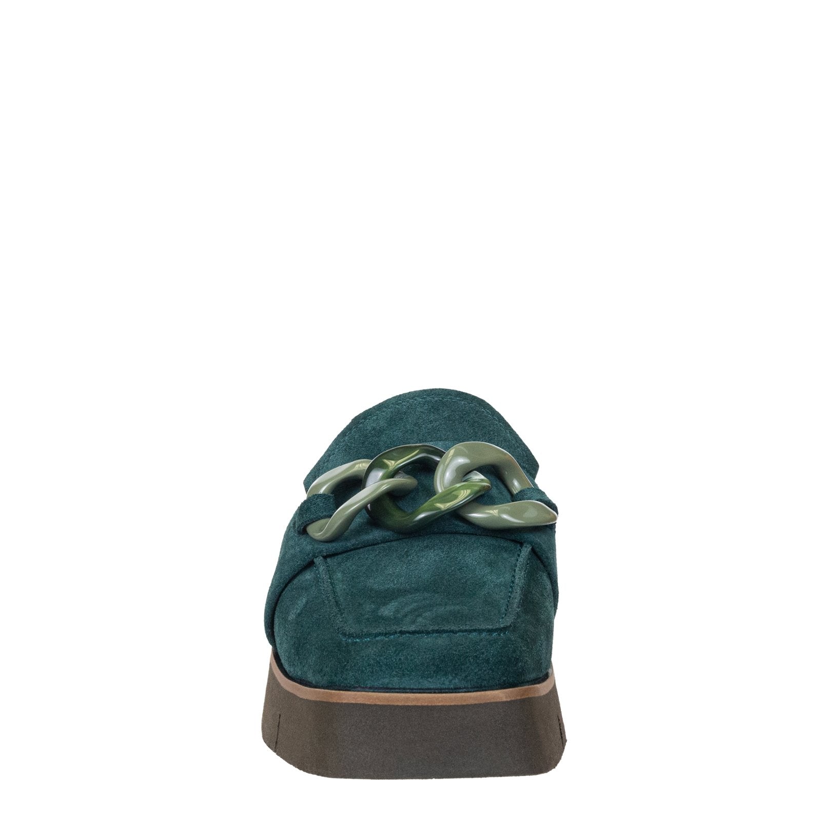 Naked Feet: ELECT in EMERALD Platform Mules - J. Cole ShoesNAKED FEETNaked Feet: ELECT in EMERALD Platform Mules