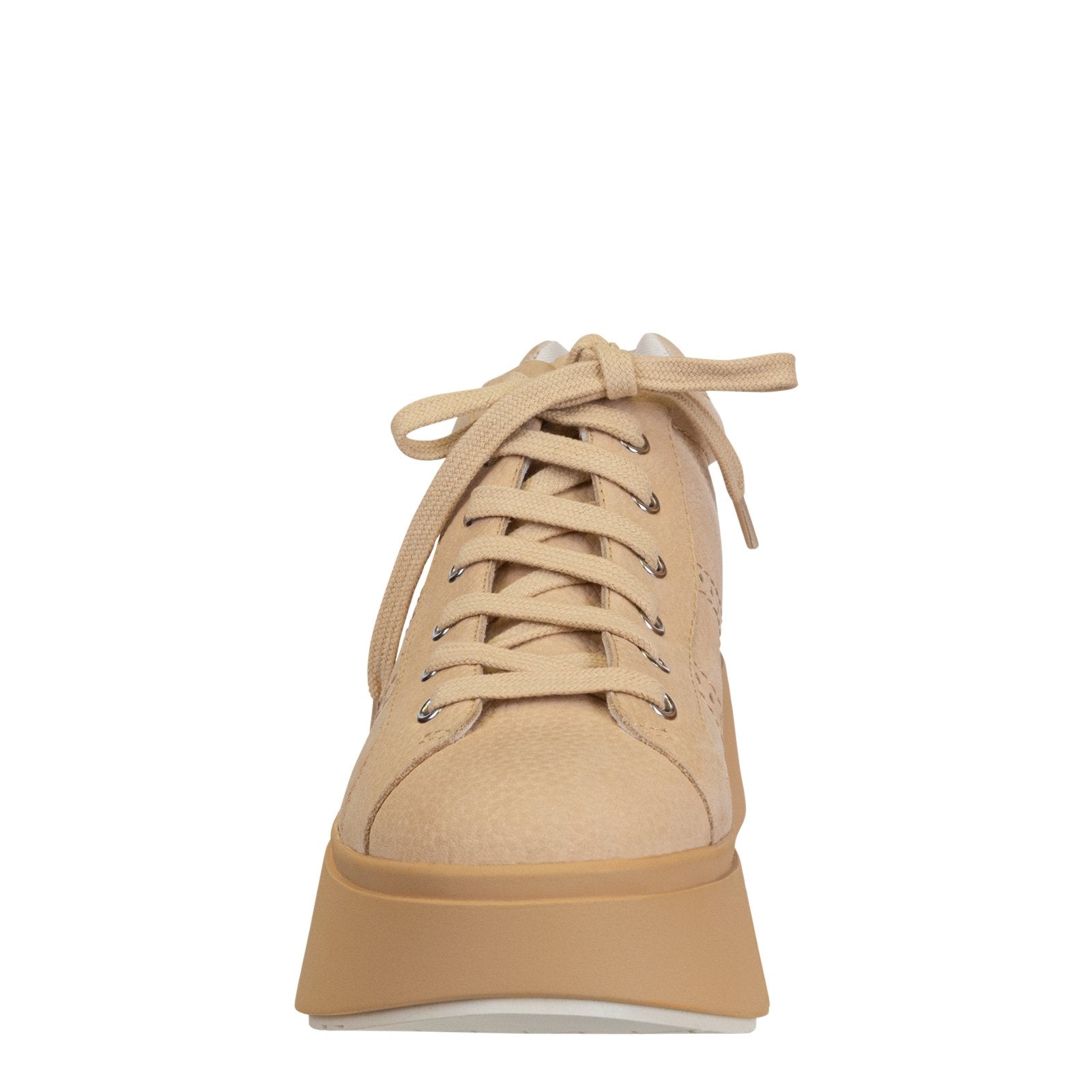 NAKED FEET - ESSEX in BEIGE Platform High Top Sneakers - J. Cole ShoesNAKED FEETNAKED FEET - ESSEX in BEIGE Platform High Top Sneakers