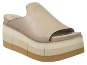 Naked Feet: FLOW in BEIGE Platform Sandals - J. Cole ShoesNAKED FEETNaked Feet: FLOW in BEIGE Platform Sandals