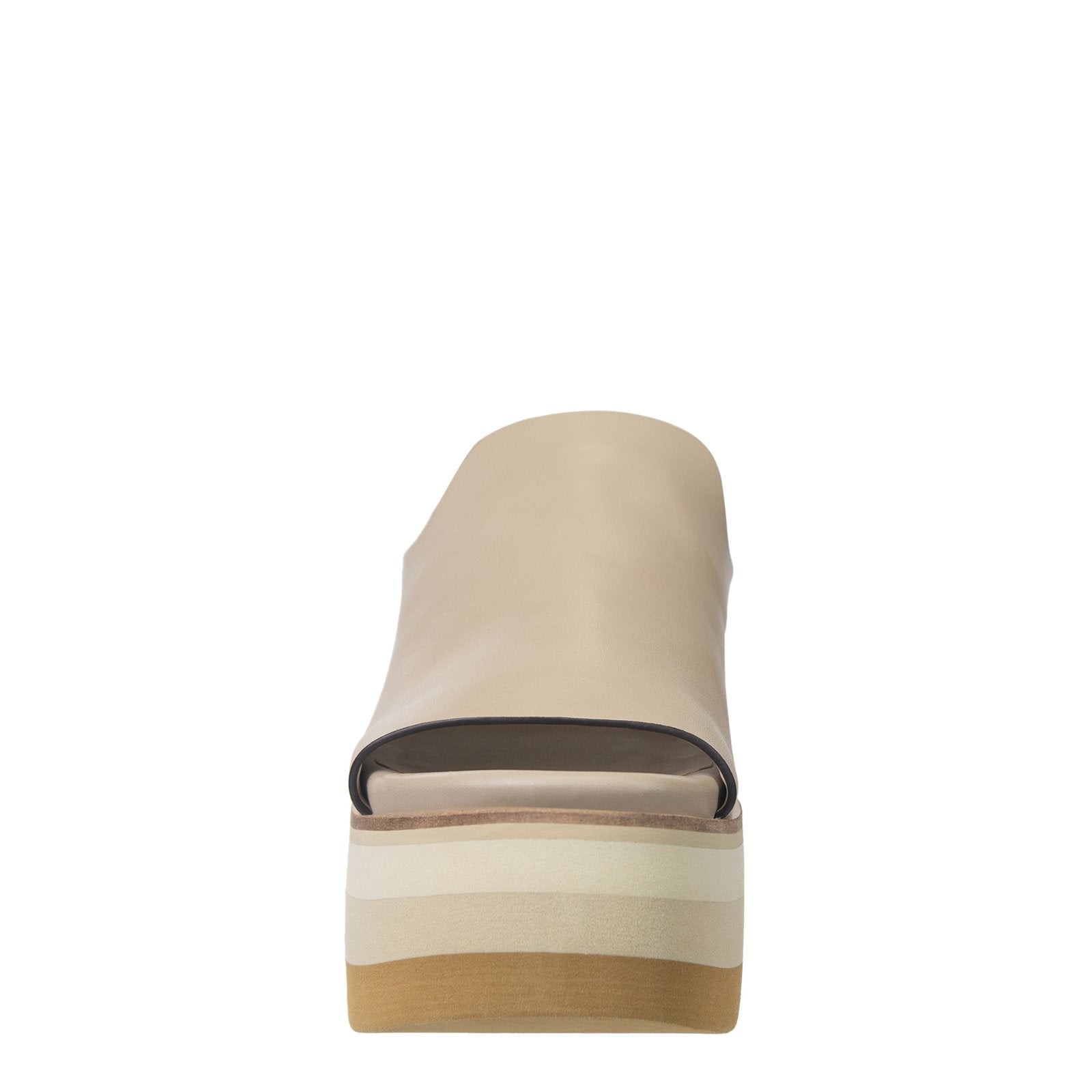 Naked Feet: FLOW in BEIGE Platform Sandals - J. Cole ShoesNAKED FEETNaked Feet: FLOW in BEIGE Platform Sandals