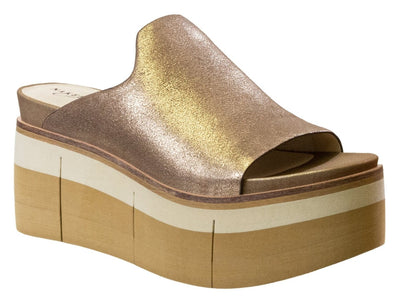 Naked Feet: FLOW in GOLD Platform Sandals - J. Cole ShoesNAKED FEETNaked Feet: FLOW in GOLD Platform Sandals