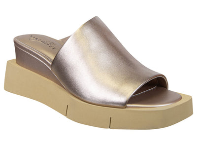 Naked Feet: INFINITY in ROSE GOLD Wedge Sandals - J. Cole ShoesNAKED FEETNaked Feet: INFINITY in ROSE GOLD Wedge Sandals