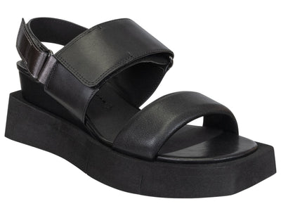Naked Feet: PARADOX in BLACK Wedge Sandals - J. Cole ShoesNAKED FEETNaked Feet: PARADOX in BLACK Wedge Sandals