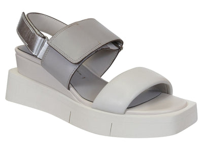 Naked Feet: PARADOX in GREY Wedge Sandals - J. Cole ShoesNAKED FEETNaked Feet: PARADOX in GREY Wedge Sandals