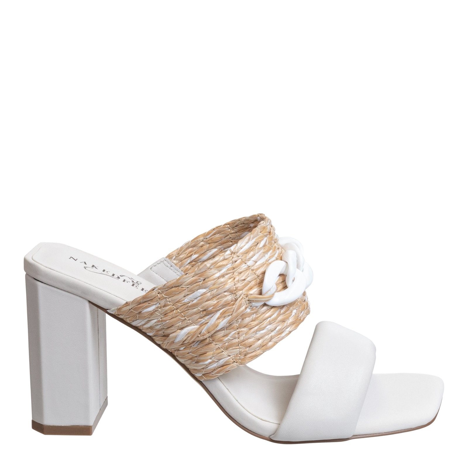 NAKED FEET - PROPRIETY in RAFFIA Heeled Sandals - J. Cole ShoesNAKED FEETNAKED FEET - PROPRIETY in RAFFIA Heeled Sandals