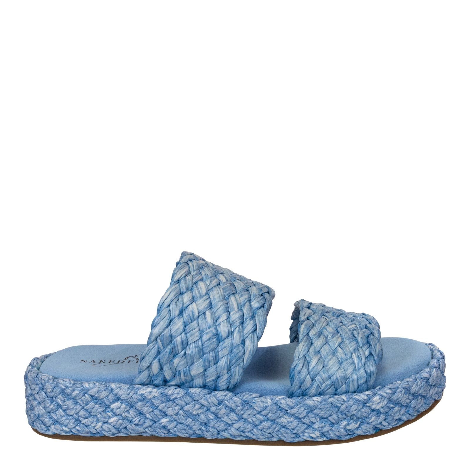 Naked Feet: SANTORINI in LIGHT BLUE Espadrille Sandals - J. Cole ShoesNAKED FEETNaked Feet: SANTORINI in LIGHT BLUE Espadrille Sandals