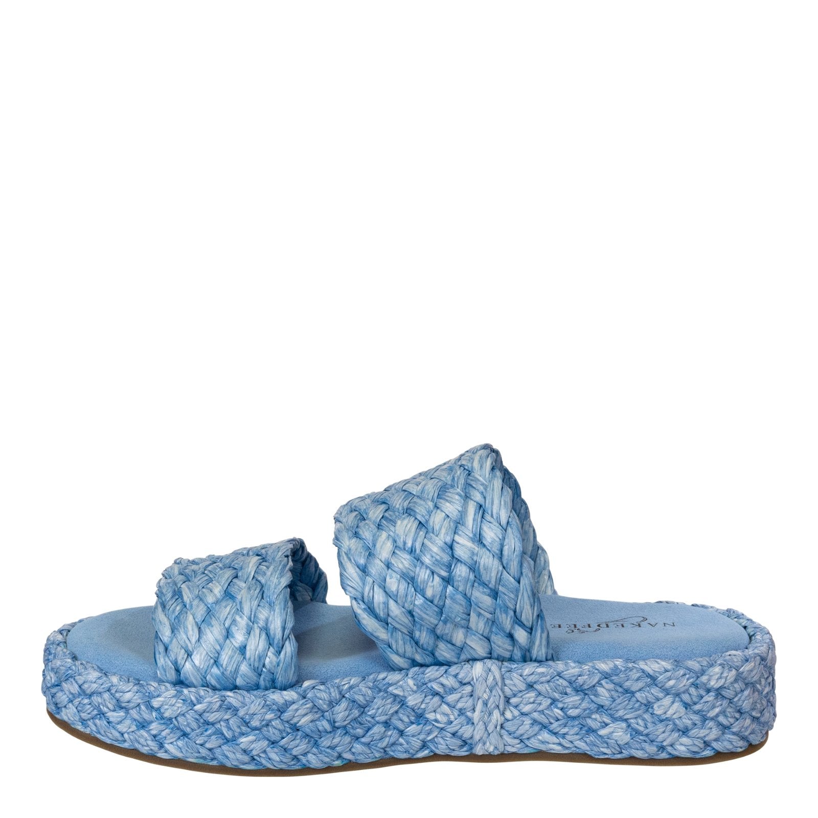 Naked Feet: SANTORINI in LIGHT BLUE Espadrille Sandals - J. Cole ShoesNAKED FEETNaked Feet: SANTORINI in LIGHT BLUE Espadrille Sandals