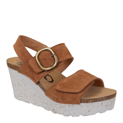 OTBT - PEASANT in CAMEL Wedge Sandals - J. Cole ShoesOTBTOTBT - PEASANT in CAMEL Wedge Sandals