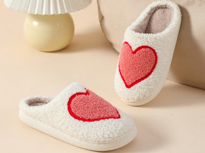 Plush Heart Warm Slippers in Big Heart - J. Cole ShoesWall To WallPlush Heart Warm Slippers in Big Heart