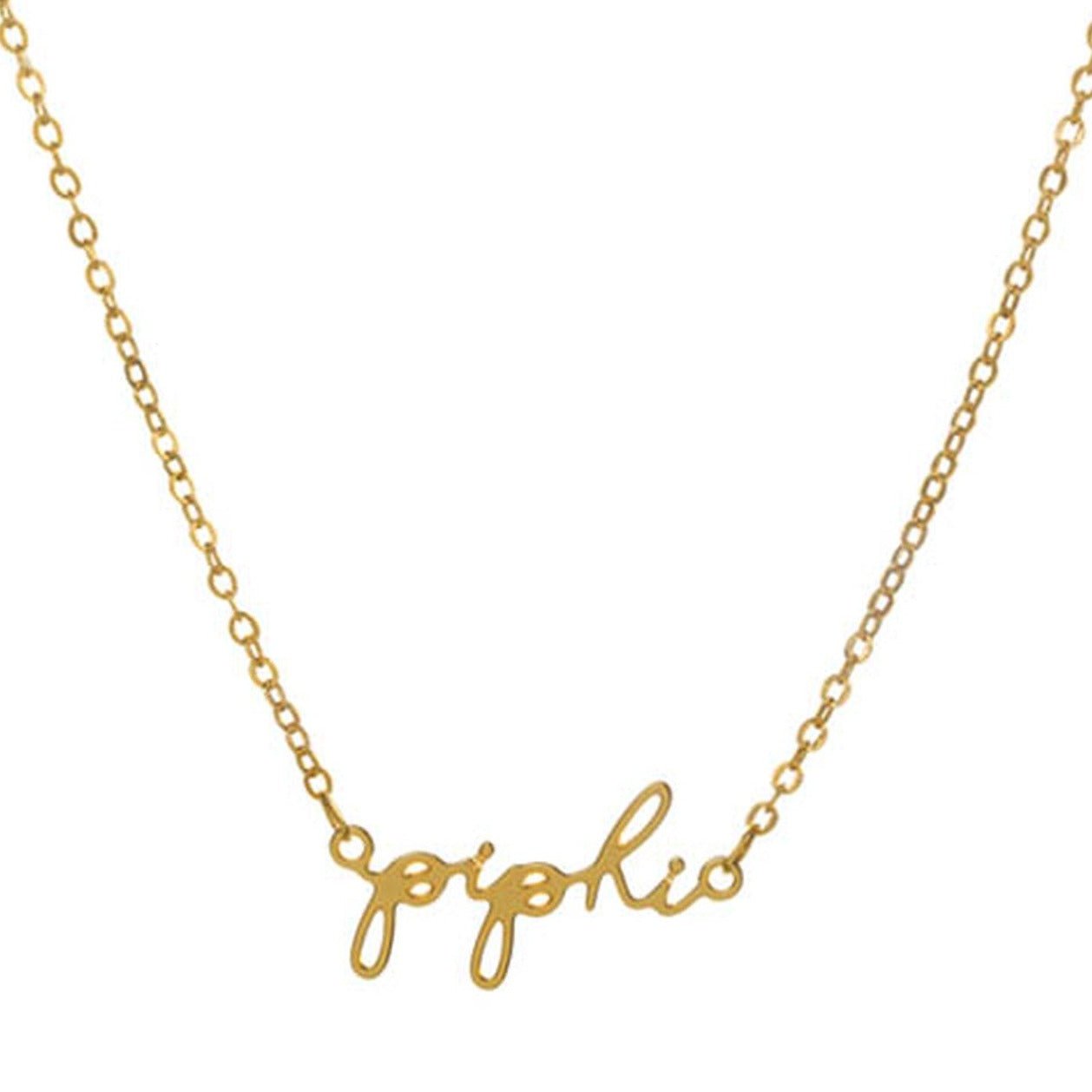 Sorority Cursive Necklace - J. Cole ShoesShawn Paul Jewelry