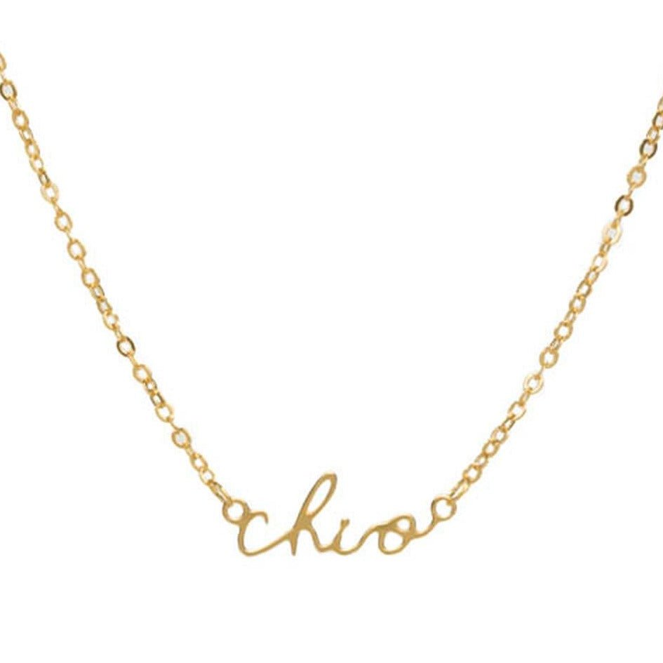 Sorority Cursive Necklace - J. Cole ShoesShawn Paul Jewelry