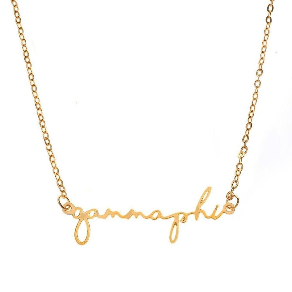 Sorority Cursive Necklace - J. Cole ShoesShawn Paul Jewelry