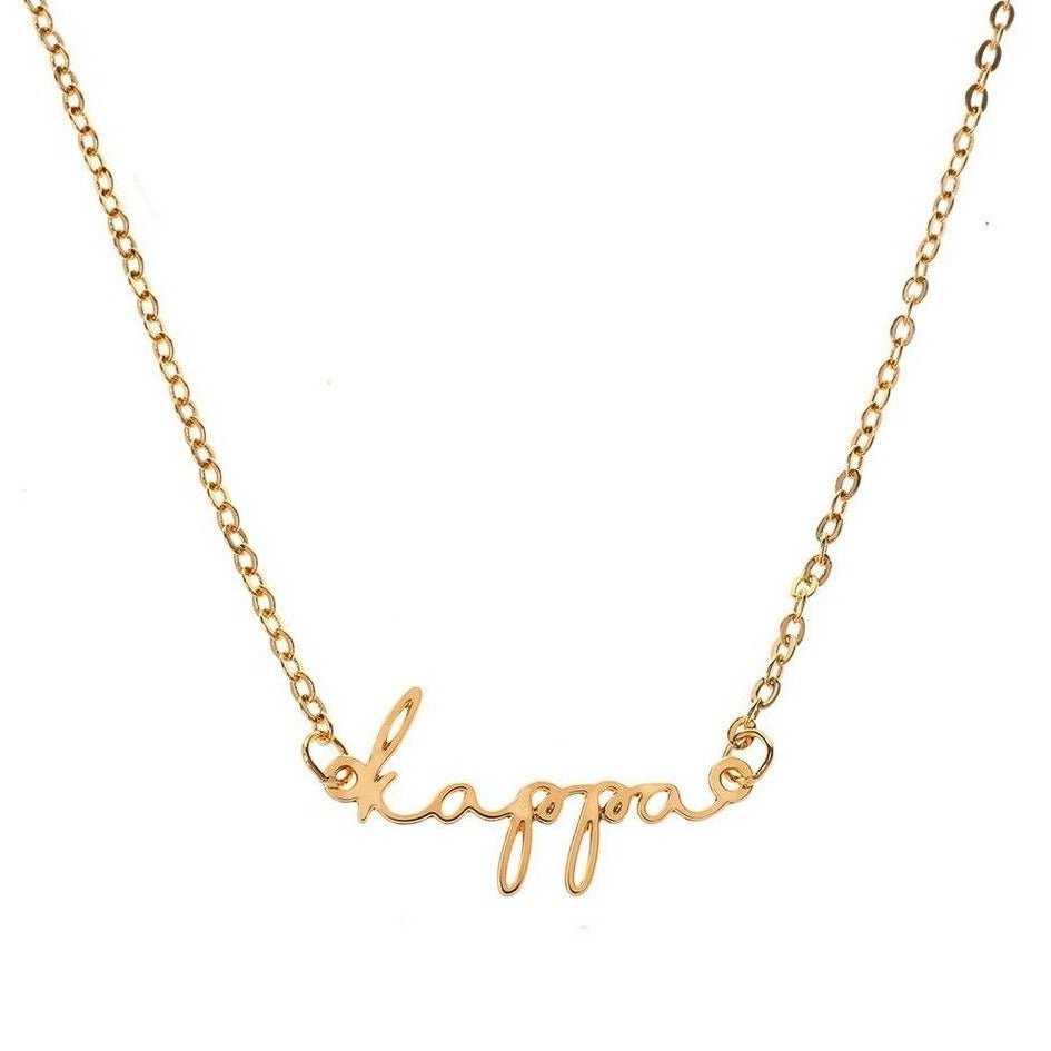 Sorority Cursive Necklace - J. Cole ShoesShawn Paul Jewelry