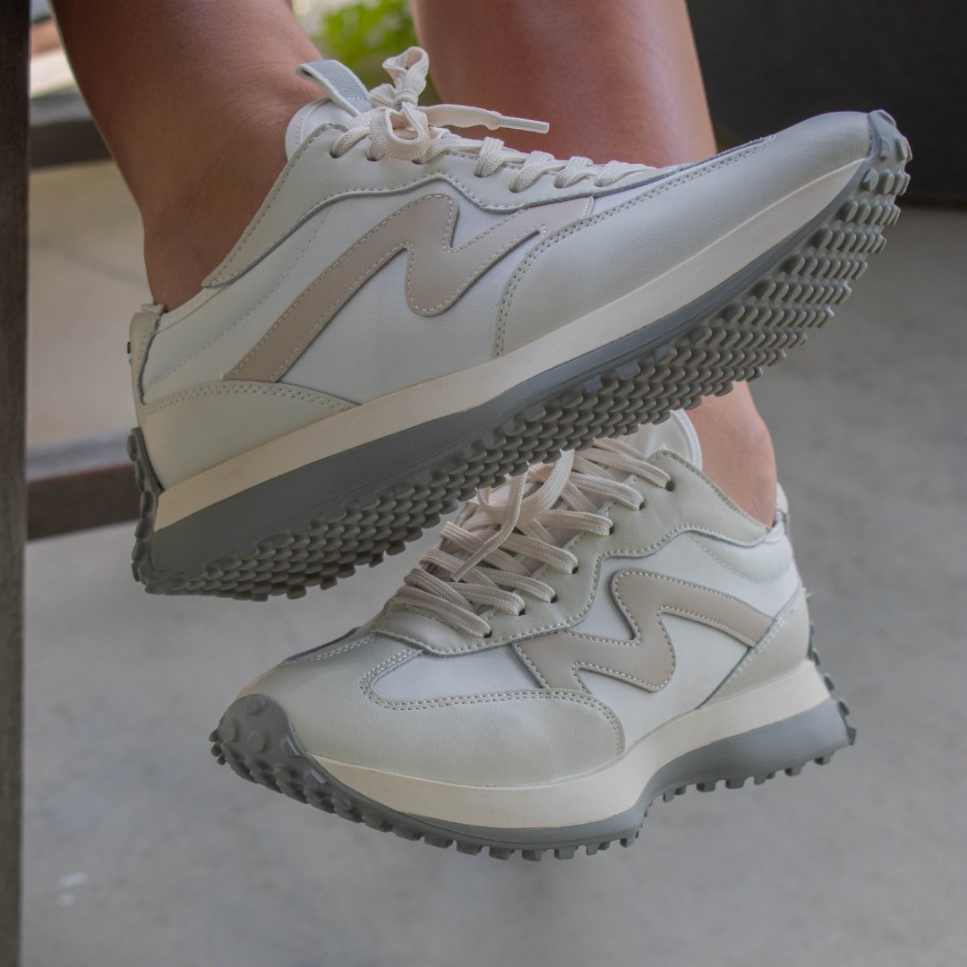 Steve Madden: Campo in White Grey Cole Shoes - Main Image