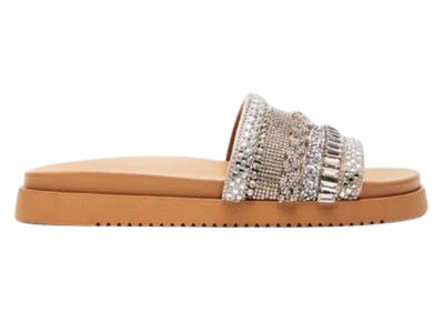 Steve Madden Sandalo Milina Slide Donna - Multicolore, Taglia 37 EU, Modello Originale